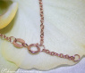 Delicate Multicolor Sapphire Necklace in Rose gold