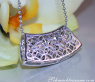 Minimalist Black and White Diamond Pendant