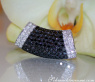 Minimalist Black and White Diamond Pendant
