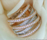 Stately Multi Row Diamond Ring (Two-tone Finish)