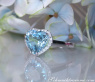 Aquamarin Ring mit Diamanten