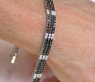 Tennis Armband mit schwarzen Diamanten