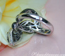 Extravagant Snake Ring with Black Diamonds