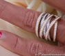 Stately Multi Row Diamond Ring (Two-tone Finish)