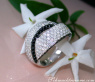 Entwined Diamond Ring with Black Diamonds