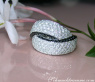 Entwined Diamond Ring with Black Diamonds