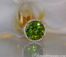 Fantastic Peridot Ring with Diamonds