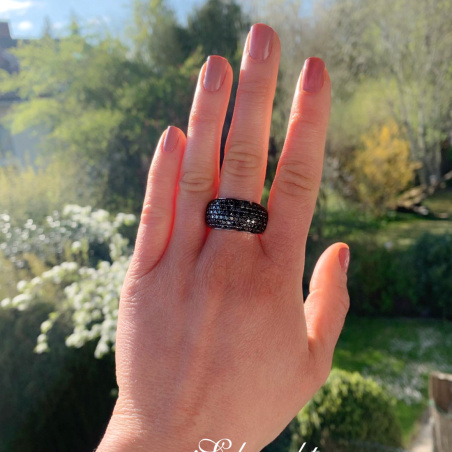Stately Black Diamond Ring