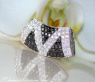 Striking Black & White Diamond Zig Zag Pendant