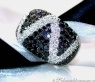Black & White Diamond Zig - Zag Ring
