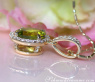 Delicate Peridot Pendant with Diamonds
