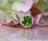Delicate Peridot Pendant with Diamonds