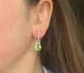 Enchanting Peridot Earrings with Diamonds