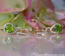Enchanting Peridot Earrings with Diamonds