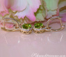 Enchanting Peridot Earrings with Diamonds