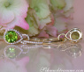 Enchanting Peridot Earrings with Diamonds