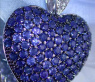 Precious Sapphire Diamond Heart Pendant