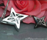 Extravagant Black & White Diamond Star Pendant