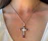 Magnificent Cross in Cross Pendant with Rubies