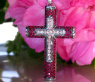 Magnificent Cross in Cross Pendant with Rubies