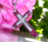 Magnificent Cross in Cross Pendant with Rubies