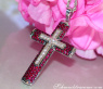 Magnificent Cross in Cross Pendant with Rubies
