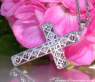 Magnificent Cross in Cross Pendant with Rubies