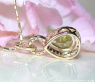 Casual Peridot Pendant with Diamonds