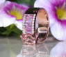 Exquisite Morganite Ring with Pink Sapphires and Diamonds