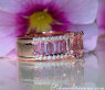 Exquisite Morganite Ring with Pink Sapphires and Diamonds