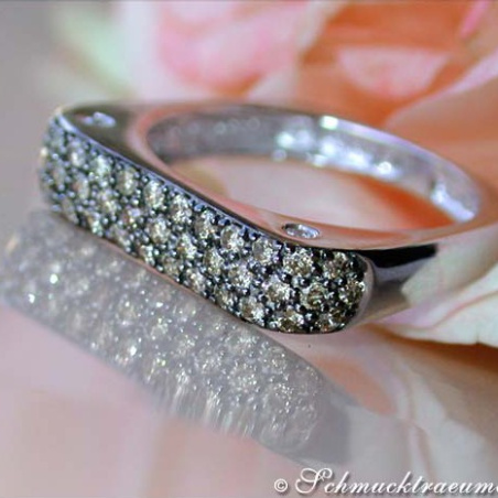 Edgy Brown Diamond Ring