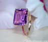 Striking Amethyst Ring with Rubies