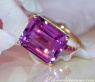 Striking Amethyst Ring with Rubies
