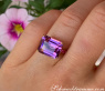 Striking Amethyst Ring with Rubies