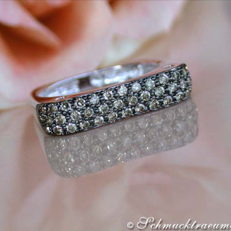 Edgy Brown Diamond Ring