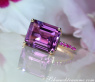 Striking Amethyst Ring with Rubies