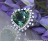 Glamorous Tourmaline Diamond Heart Ring