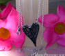 Extravagant Black Diamond Heart Necklace