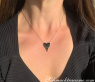 Extravagant Black Diamond Heart Necklace