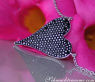 Extravagant Black Diamond Heart Necklace