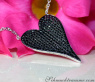 Extravagant Black Diamond Heart Necklace
