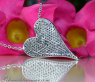 Extravagant Black Diamond Heart Necklace