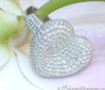 Magnificent Diamond Heart Ring in White gold 18k