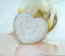 Magnificent Diamond Heart Ring in White gold 18k