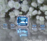 Magnificent Blue Topaz Necklace with Diamonds