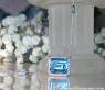 Magnificent Blue Topaz Necklace with Diamonds