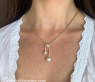 Unique Southsea Pearl Pendant with Diamond Pave Ball