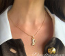 Exquisite Golf Bag Diamond Pendant in Yellow gold 18k