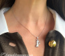 Exquisite Golf Bag Diamond Pendant in White gold 18k
