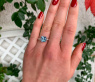 Enchanting Aquamarine Ring with Diamond Collar